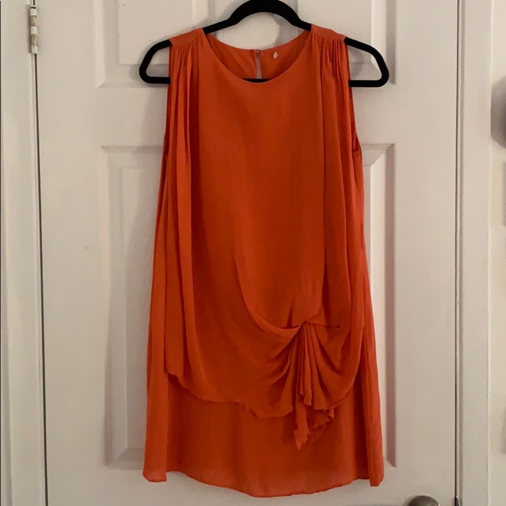 Orange work dress